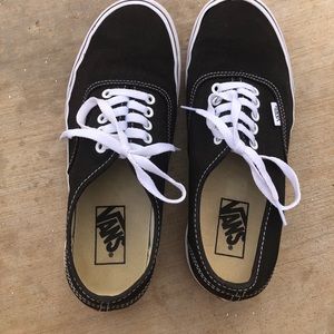 Black authentic vans
